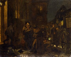 En paus under resan av Adolph Menzel