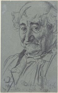 Heinrich von Kleist, Den trasiga kannan: Skådespelaren Theodor Döring i rollen som bydomaren Adam av Adolph Menzel