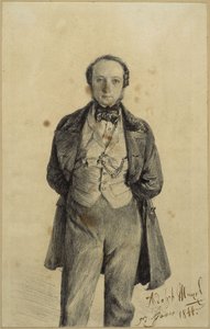 Distriktsdomare Karl Martini av Adolph Menzel