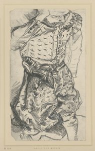 Modell i kurfursten Johann Georg I av Sachsens högtidsklädsel, Historiska museet, Dresden av Adolph Menzel