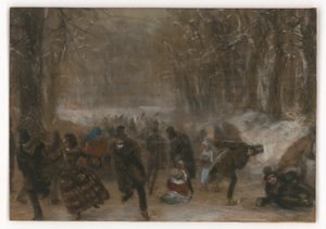Skridskoåkare av Adolph Menzel