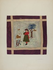 Applikation Coverlet Detail, 1941.