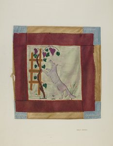 Applikation Coverlet Detail, ca. 1941.