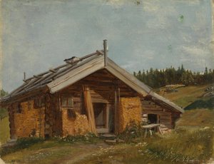 Bondgård vid Bolkesjø av Adolph Tidemand