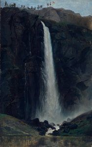 Feigum vattenfall (målning) av Adolph Tidemand