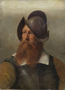 Figurstudie för Kristian IV:s grundande av Christiania av Adolph Tidemand