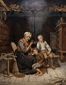 Mormor berättar en saga av Adolph Tidemand