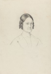 Konstnärens hustru, Johanne Tidemand av Adolph Tidemand