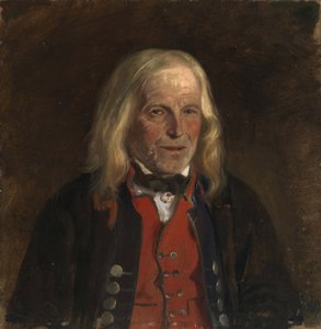 Porträttstudie av bonden Jan Sandve [?] av Adolph Tidemand