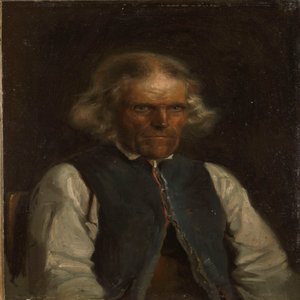 Porträtt av en bonde från Voss av Adolph Tidemand