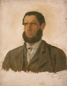 Porträtt av fången Carl Gustav Svendsen av Adolph Tidemand