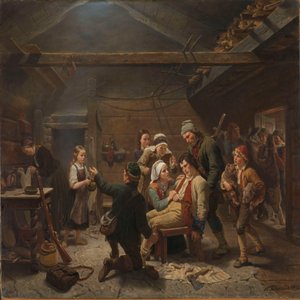 Björnjägarens återkomst av Adolph Tidemand