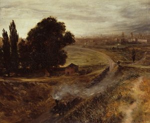 Berlin-Potsdamer Bahn av Adolph Menzel
