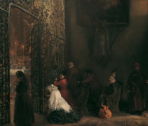 tidig mässa av Adolph Menzel