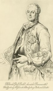 Heinrich von Brühl / Menzel efter Silvestre av Adolph Menzel