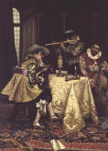 Musikerna av Adolphe Alexandre Lesrel