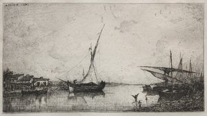 Kanalen vid Martiques av Adolphe Appian