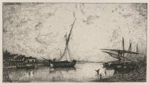 Kanalen vid Martigues, 1872.