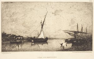 Kanal vid Martigues av Adolphe Appian