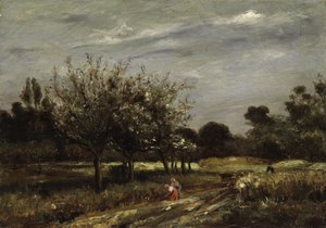 Landskap med fruktträd av Adolphe Appian
