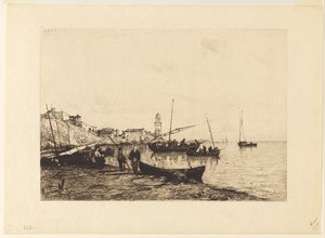 Hamnen i Sanremo av Adolphe Appian