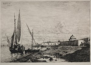 Hamnen i San Remo, 1878. av Adolphe Appian