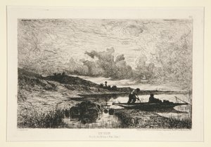 One Evening, Banks of the Rhone på Rix av Adolphe Appian