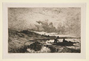 One Evening, Banks of the Rhone på Rix av Adolphe Appian