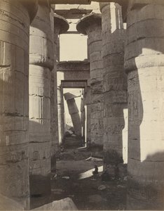 Övre Egypten, Hypostyle Hall i Karnak, ca. 1870.