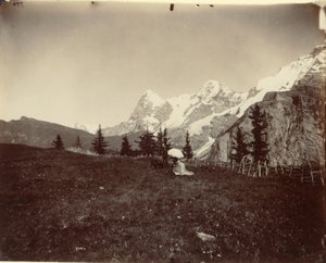 Landskap, Schweiz av Adolphe Braun