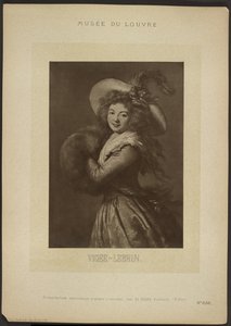 [Självporträtt av Vigee-Lebrun, Louvren] av Adolphe Braun