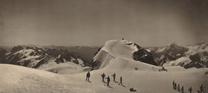 Toppmötet på Mont Titlis, Schweiz, 1866.