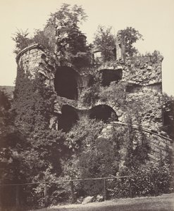 Det sprängda tornet, Heidelberg slott,ca. 1865 (foto) av Adolphe Braun