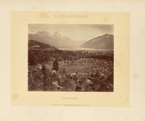 Gotthard-järnvägen: Lowerzerthal av Adolphe Braun and Cie