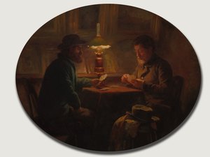 Kortspel hos Fader Martin, 1859.