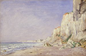 Klippor nära Dieppe, 1862