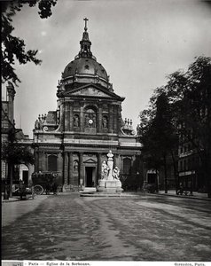 Sorbonnekyrkan byggd av Jacques Lemercier (ca 1585-1654) 1635-53 av Adolphe Giraudon