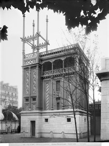 Feniciska huset, världsutställningen i Paris 1889 av Adolphe Giraudon