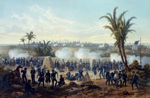 Slaget vid Veracruz, General Scotts trupper attackerar och intar staden