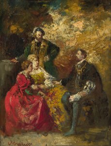 Konversationsstycke, ca. 1880