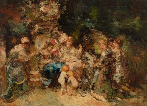 Hyllning av Adolphe Joseph Thomas Monticelli