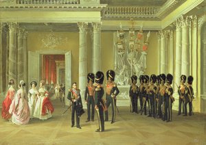 Heraldiska salen i Vinterpalatset, St Petersburg, 1838