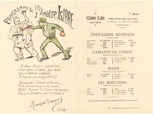 rustik ridderlighet; Kristi älskare; Gift; Slaktarens av Adolphe Leon Willette