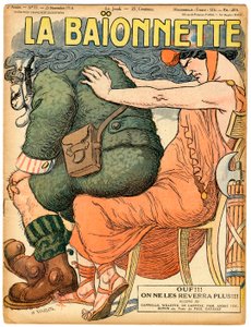 Omslag till "" La Baionnette", Satirical in Colors