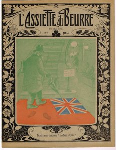 Omslag till "" The Butter Plate", Satirique en Colors av Adolphe Leon Willette