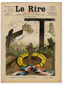 Omslag till "" The Red Laughter", Satirical in Colors av Adolphe Leon Willette