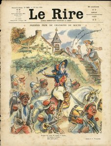Illustration av Adolphe dit Willette (1857-1926) för omslaget till Le Lire av Adolphe Leon Willette