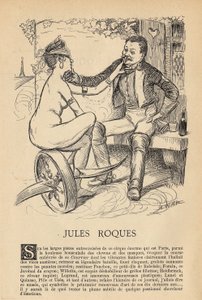Nutidens män, nummer 411, illustration av Adolphe dit Willette (1857-1926): Press, Le Courrier Français, Roques Jules (1800-1900-talet) av Adolphe Leon Willette
