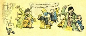 Det hårda livet för skoleleverna på Saint Boniface-institutionen i Paris 1867 av Adolphe Leon Willette