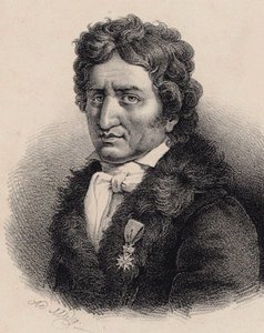 Porträtt av kompositören Pierre-Alexandre Monsigny 1729-1817. av Adolphe Midy